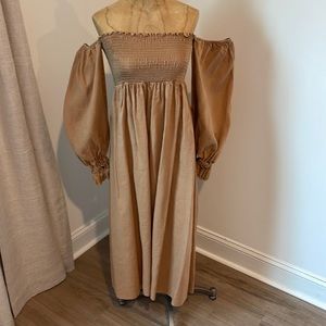Petal and Pup - Size 6 - Tan MIDI Dress